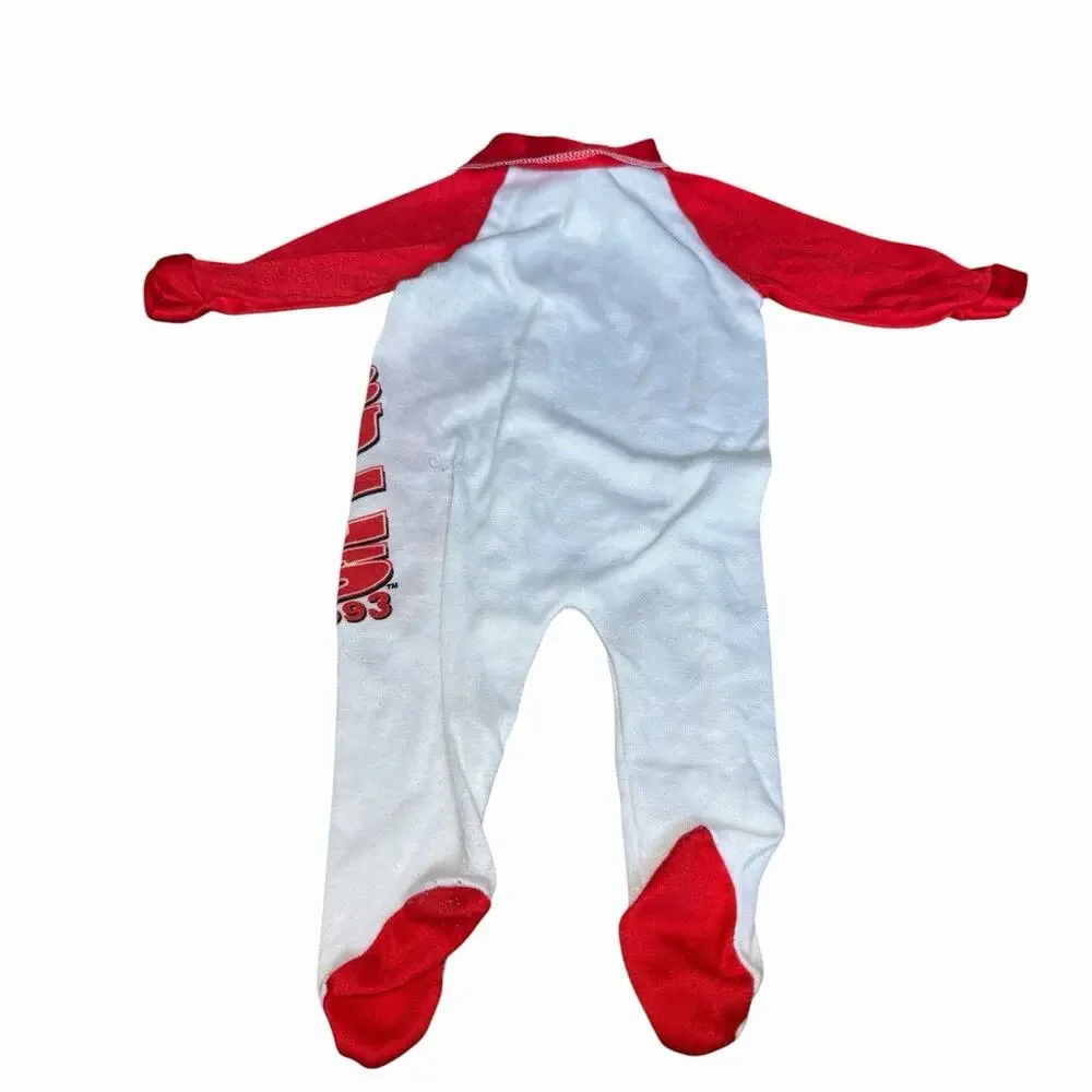 Vintage 1993 Chicago Bulls Fleece Romper World Champions Cutler Sports NBA Kids
